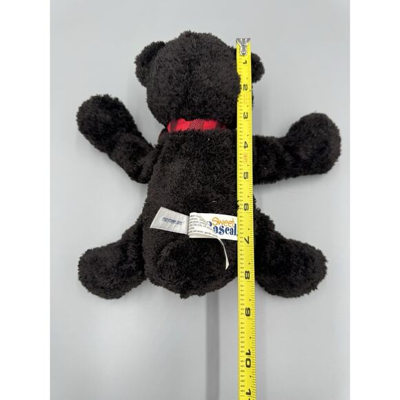Mary Meyer Sweet Rascals Black Bear Floppy Plush In Scarf 8” Stuffed Animal - Picture 10 of 10